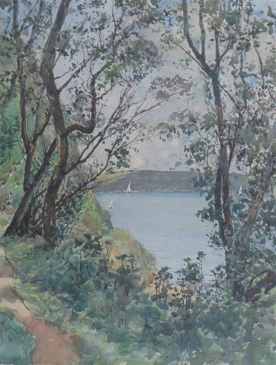 Samuel Arthur Harding Coastal landscape 38 x 30cm